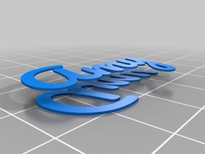 amykeychain-dual llaveros personalizado 3d print model - Mito3D