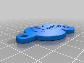 amykeychain-dual frame keychains customized 3d print model - Mito3D