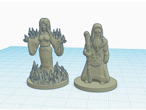 gloomhaven spellweaver class summons toy game accessories burning avatar mystic ally 3d print model - Mito3D