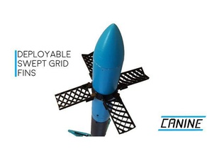 konuşlandırılabilir süpürüldü ızgara fin diğer olabilir model roket yukon 3d print model - Mito3D