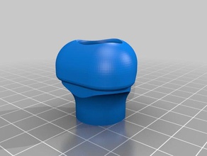 meine angepasste glatte kurvige star-knob Teile 3d print model - Mito3D