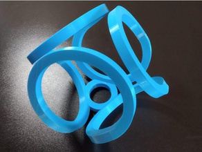 infinity cubo arredondado abajur decoração 3d print model - Mito3D