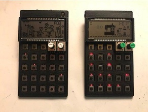 pocket operator front case music 3d print model - Mito3D