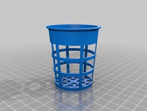 my customized hydroponics 2 net pot v2 outdoor garden 3d print model - Mito3D