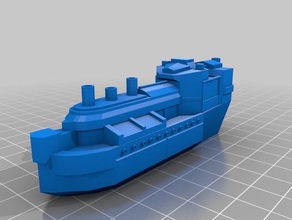 fantasy ironclad toys games boat ship 3d print model - Mito3D