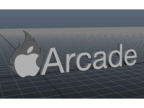 apple arcade-logo Zeichen logos app store iphone 3d print model - Mito3D