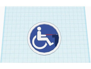 handicap piscina segnalino 3d stampa 3d print model - Mito3D