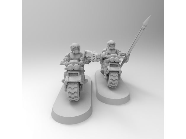 plasma-rough rider - Spielzeug Spiel Zubehör astra militarum imperial guard warhammer 40k 3D print model - Mito3D