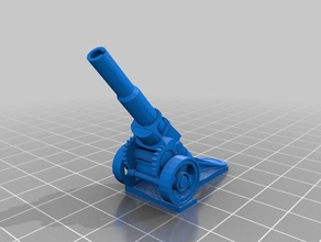howitzer 2 axis allies 3d printing 3d print model - Mito3D