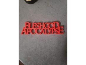 fleshgod apocalypse metal logo diğer 3d print model - Mito3D