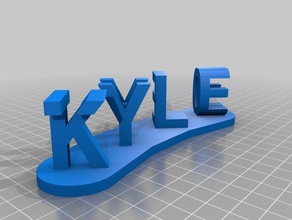 kyle theo illusion Zeichen logos angepasst 3d print model - Mito3D