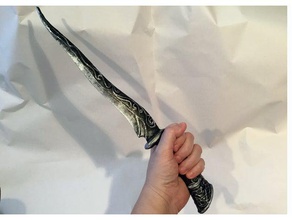 ébène poignard de skyrim accessoires jeu le cosplay la dague elder scrolls 3d print model - Mito3D
