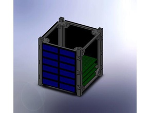 structure cubesat v1 engineering 3d print model - Mito3D