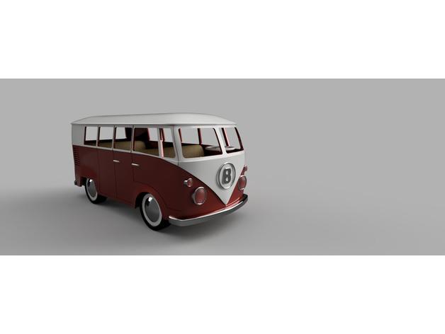 vw caravan lego friends caratteri i veicoli maggiolone furgone 3D print model - Mito3D