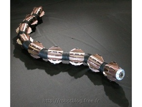 robot yılan mühendislik 3d print model - Mito3D