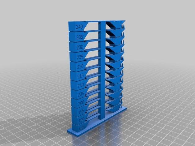 pla temperatura torre 185-240c 3d impressão testes personalizado 3D print model - Mito3D