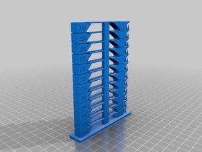 pla temperature tower 185-240c 3d printing tests customized 3d print model - Mito3D