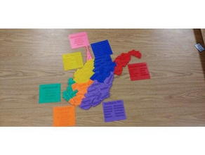 west virginia counties map puzzle 3d printing 3d print model - Mito3D
