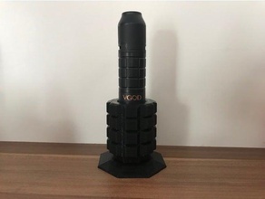 mech tube mod grenade stand other vape ecig station 3d print model - Mito3D
