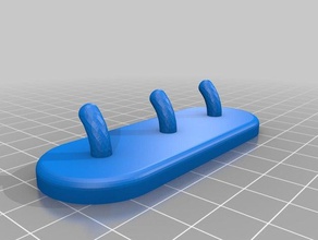 simple wall hook household bathroom kitchen 3d print model - Mito3D