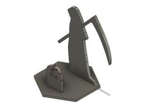 grim reaper phone stand 3d printing holder terry pratchett 3d print model - Mito3D