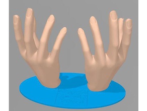 hands ring holder logomani porta anelli fashion bracelet hand tools jewelry 3d print model - Mito3D