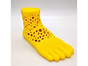 lattice foot art meshmixer prosthetic 3d print model - Mito3D