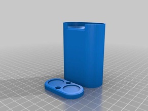 magnetic 18650 battery holder containers 3d print model - Mito3D