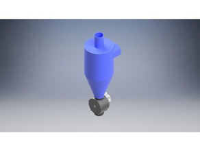 cyclone filter vacuum lock tools airlock cleaner 3d print model - Mito3D
