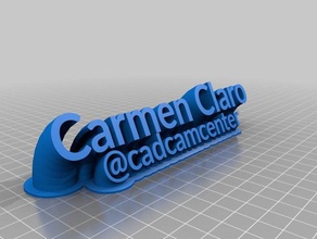 carmen claro office personalizado 3d print model - Mito3D