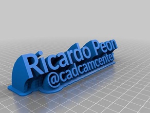 ricardo peón de la oficina personalizado 3d print model - Mito3D