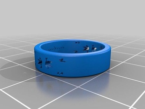 anel de aves anéis 3d print model - Mito3D