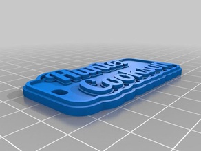 hunter cookson customized key chain keychains 3d print model - Mito3D