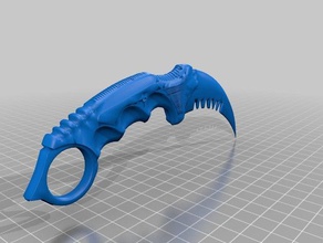 serrated karambit other 3d print model - Mito3D
