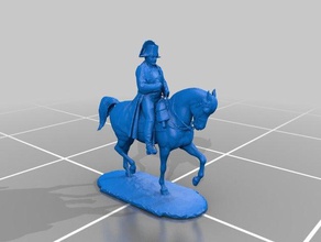 napoléon à cheval sculptures france français l'histoire statue 3d print model - Mito3D
