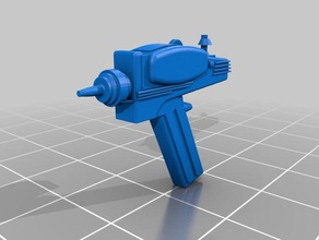 star trek tos type ii phaser mego action figures toy game accessories 3d print model - Mito3D