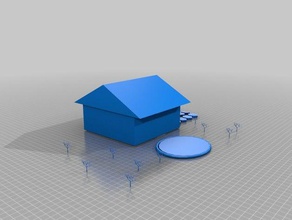 ev peyzaj binalar yapılar 3d print model - Mito3D