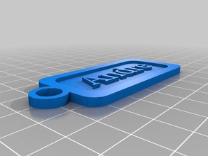 andre keychains customized 3d print model - Mito3D