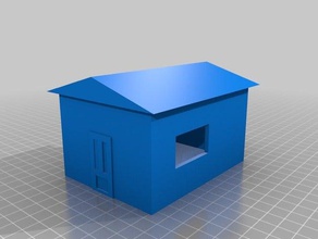 sehr faul aussehende Schuppen Gebäude Strukturen Haus Haushalt 3d print model - Mito3D