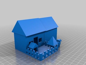 my house construction toys 3d print model - Mito3D