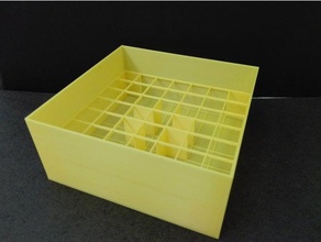 caixa de frascos biologia titular laboratório 3d print model - Mito3D