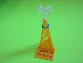ham radio tower model memento buildings structures field day antenna stem 3d print model - Mito3D