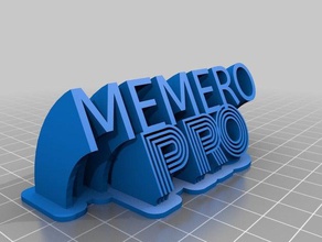 memero pro signs logos customized 3d print model - Mito3D