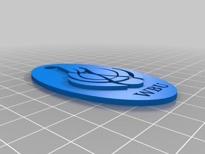 wayland alev Anahtarlık 3d baskı 3d print model - Mito3D