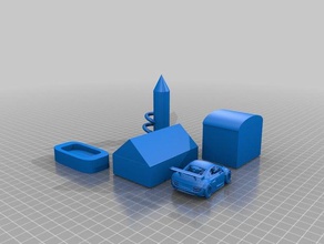 agriturismo gli edifici strutture 3d print model - Mito3D