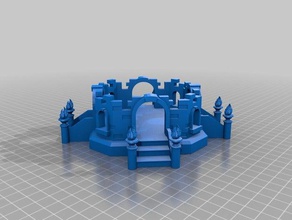 ruins stand buildings structures castle monster ruined 3d print model - Mito3D