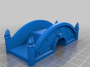 pont miniature d&d des bâtiments les structures dd donjons dragons paysage 3d print model - Mito3D