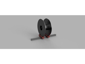 support de bobine ender 3 ou profil 20x20 3d l'imprimante pièces filament 3d print model - Mito3D
