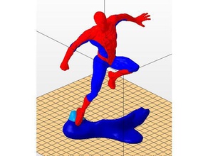 spiderman dualcolor modelos de dos colores solo extrusor 3d print model - Mito3D