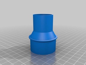 vacuum-hose fan-duct adapter parts customized 3d print model - Mito3D
